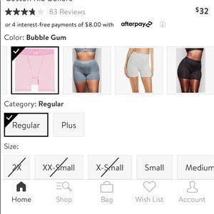 Nordstrom has the skims bubble gum pink boxer